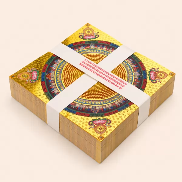 壇城金剛經燙金蓮花紙
